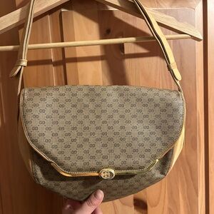 Gucci Brown and Tan Shoulder Bag